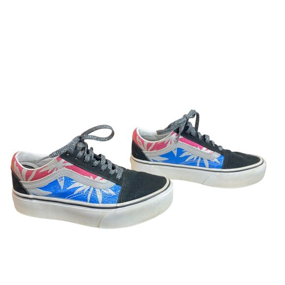 VANS Old Skool Canvas Skateboarding Platform After Dark Womens Size 7 - Picture 7 of 16